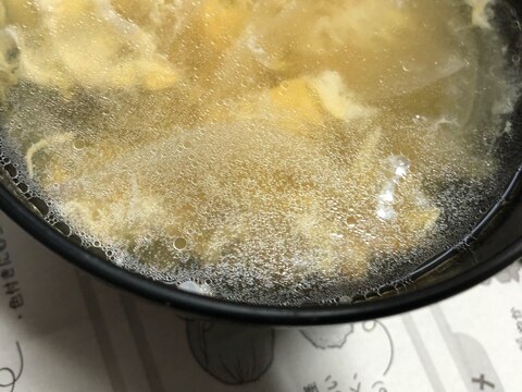 創味シャンタンで✨新玉葱の玉子スープ(^^)